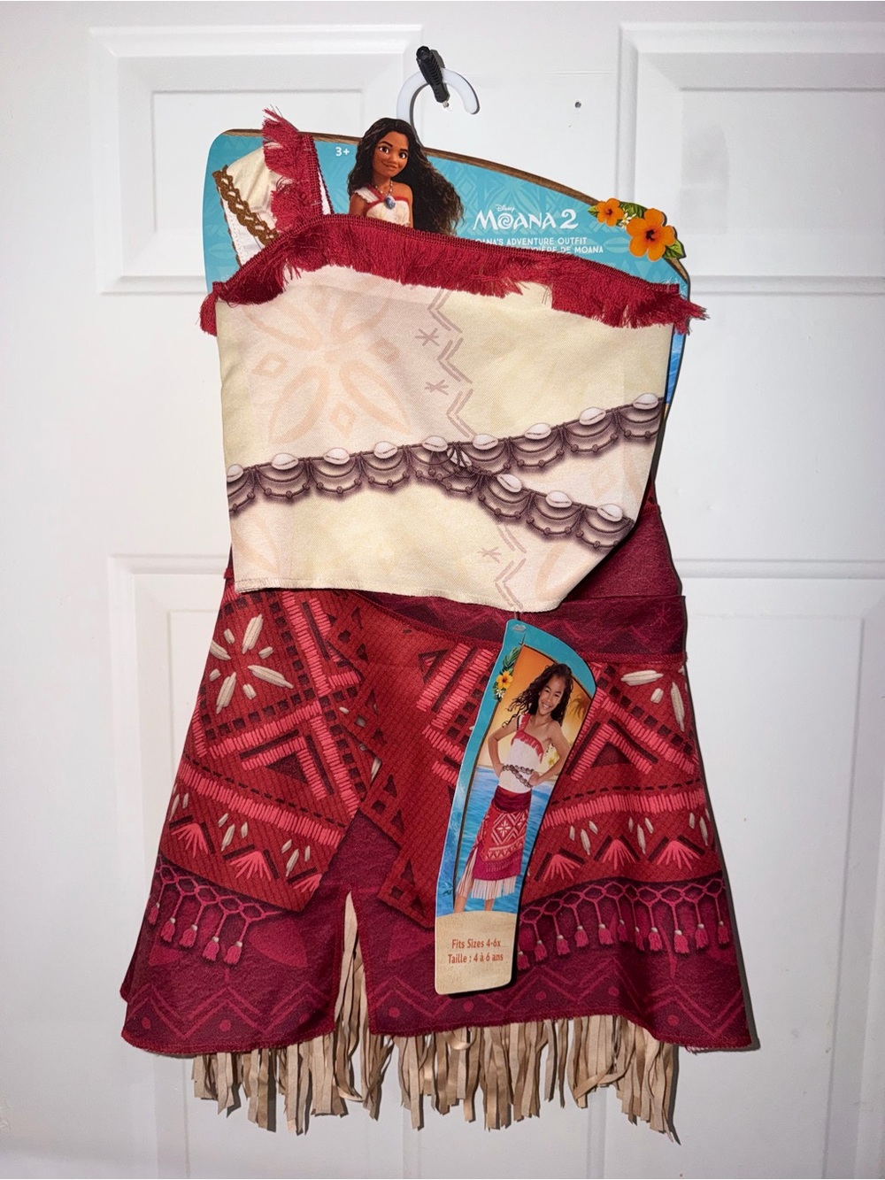 NWT Disney Moana 2 adventure costume outfit dress fit size 4-6x